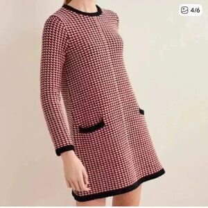 Boden Jacquard Knitted Mini Dress Size 2R